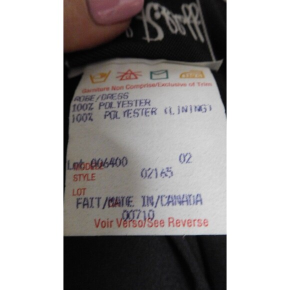 Women's Classic JOSEPH RIBKOFF LBD Black Sleeveless Fully Lined Fitted Dress  8 - Picture 10 of 10